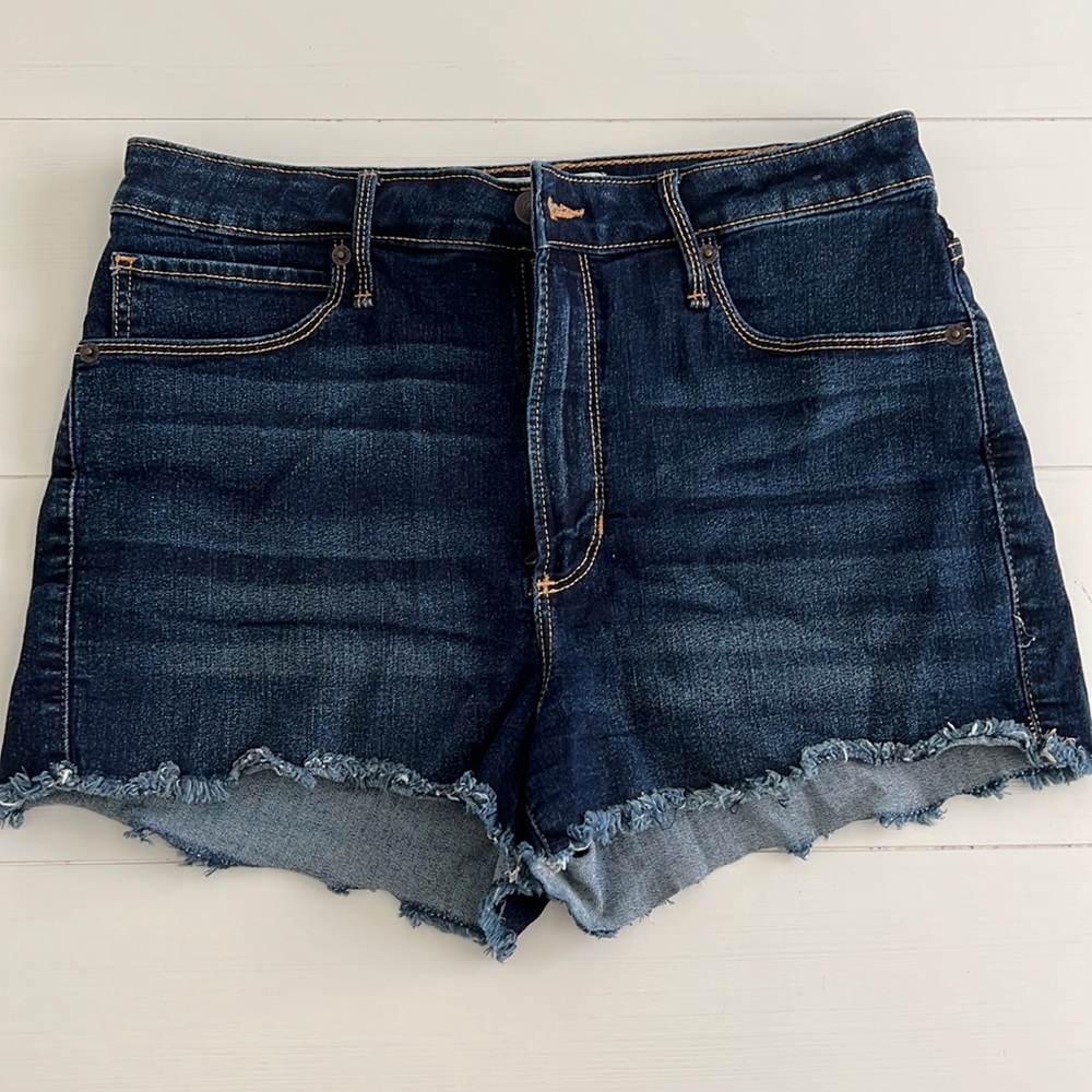 Abercrombie High-rise Cutoff Denim Shorts